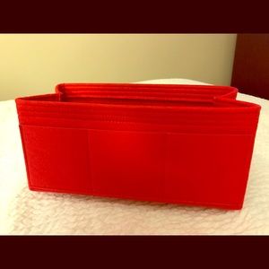 Red bag organizer”never used”
